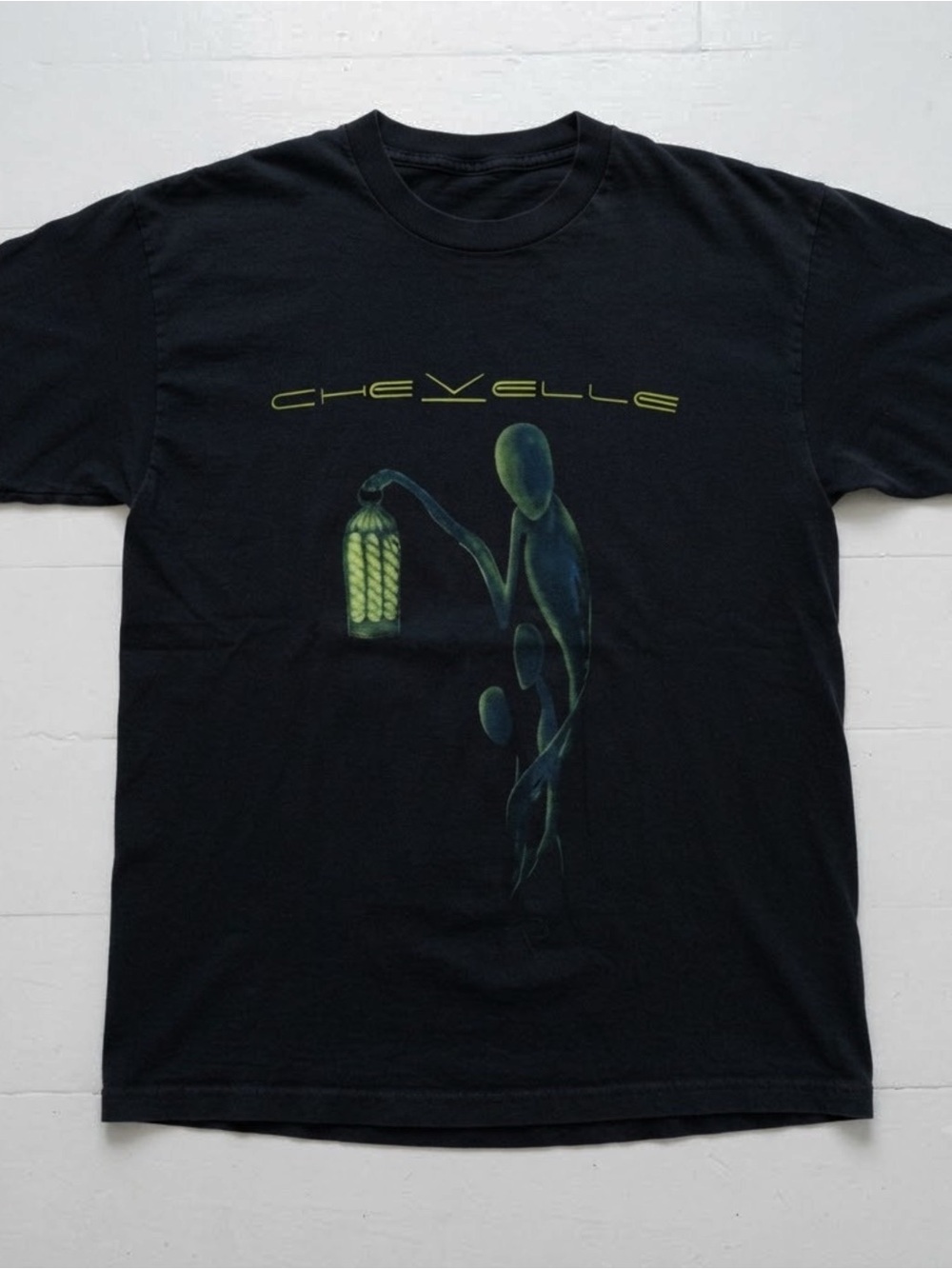 Gildan Black Chevelle Graphic Tee with Green Accent